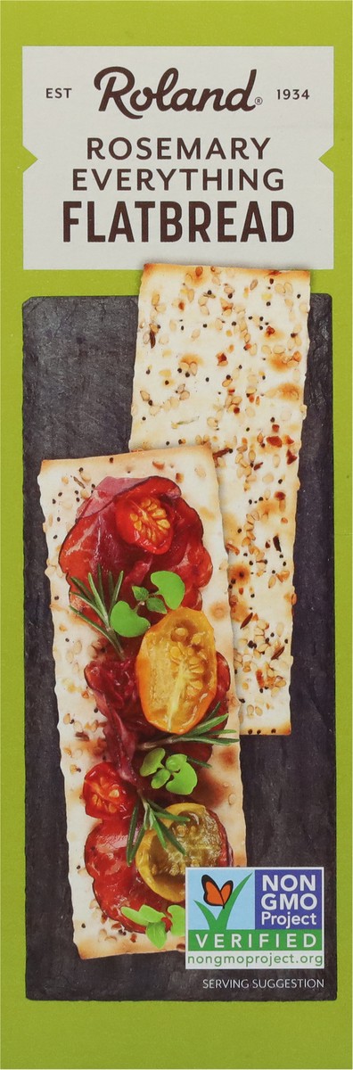 slide 5 of 9, Roland Rosemary Everything Flatbread 5 oz, 5 oz