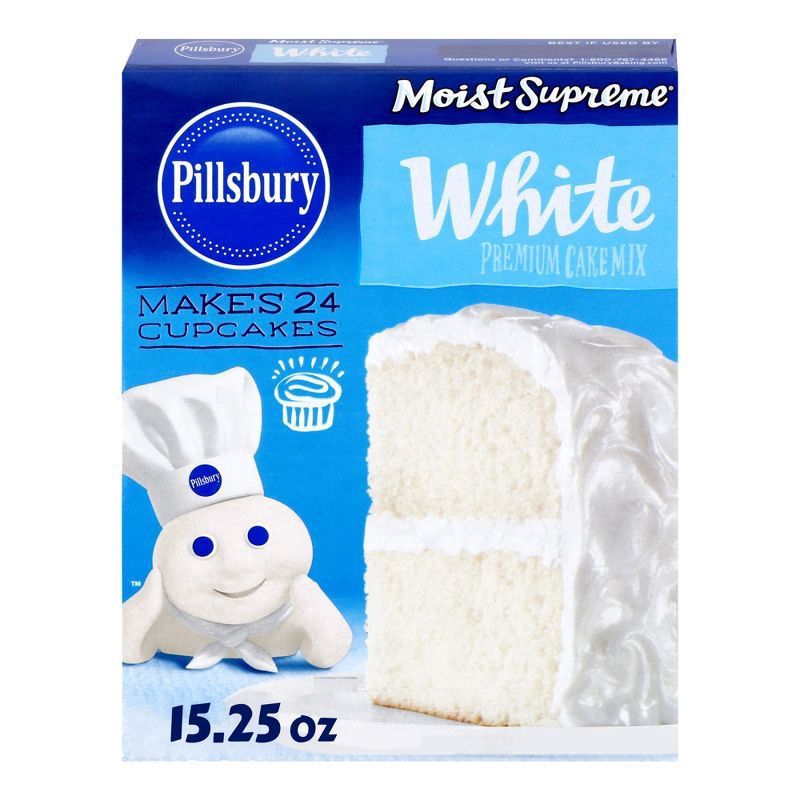 slide 1 of 4, Pillsbury Moist Supreme White Cake Mix - 15.25oz, 15.25 oz