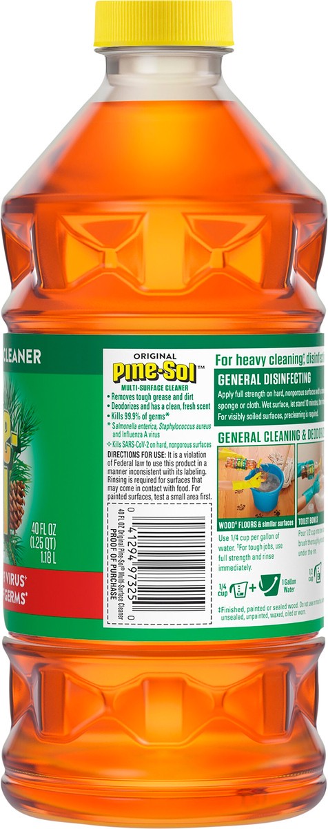 slide 3 of 6, Pine-Sol All Purpose Multi-Surface Original Pine Cleaner, 40 fl oz