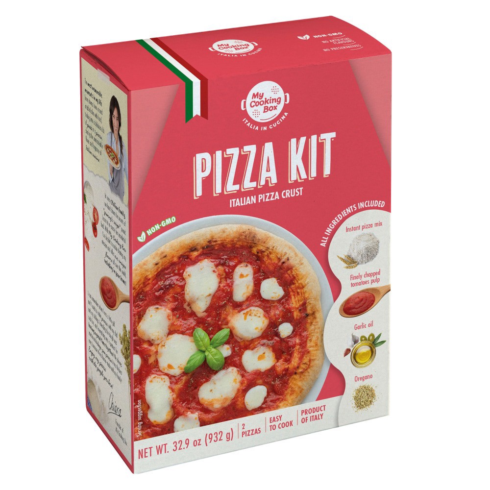 slide 1 of 1, My Cooking Box Pizza Kit Italian Pizza Crust, 32.9 oz