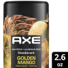 slide 1 of 23, AXE Fine Fragrance Collection Aluminum Free Deodorant Stick for Men Golden Mango, 2.6 oz