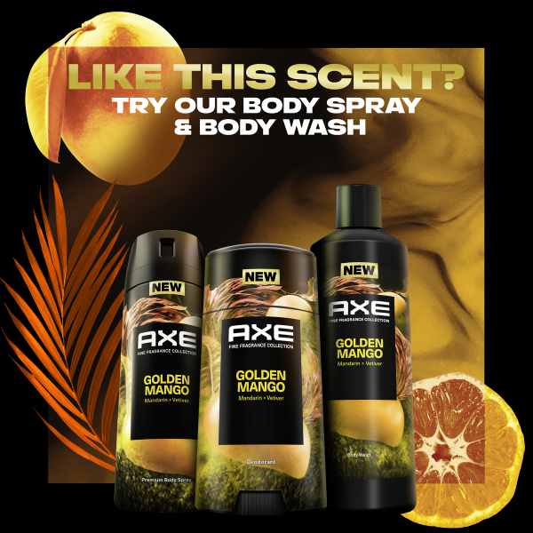 slide 9 of 23, AXE Fine Fragrance Collection Aluminum Free Deodorant Stick for Men Golden Mango, 2.6 oz