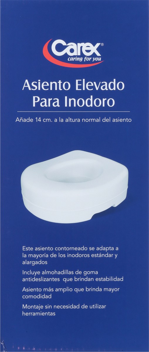 slide 5 of 9, Carex Raised Toliet Seat, 1 ct