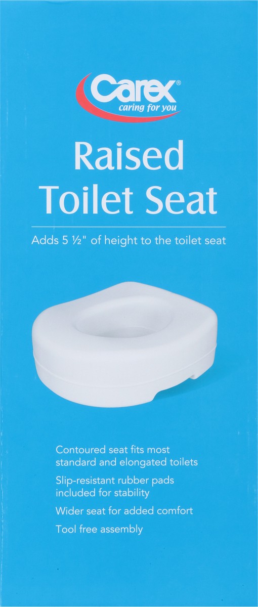 slide 7 of 9, Carex Raised Toliet Seat, 1 ct