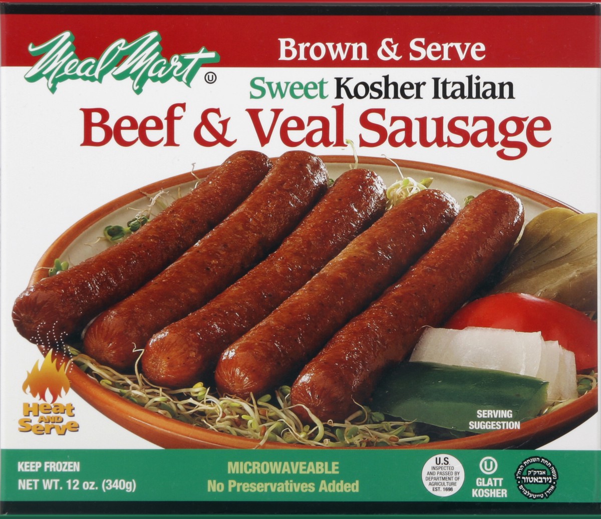 slide 3 of 4, Mon Cuisine Meal Mart Sausage Beef And Veal - 12 Oz, 12 oz