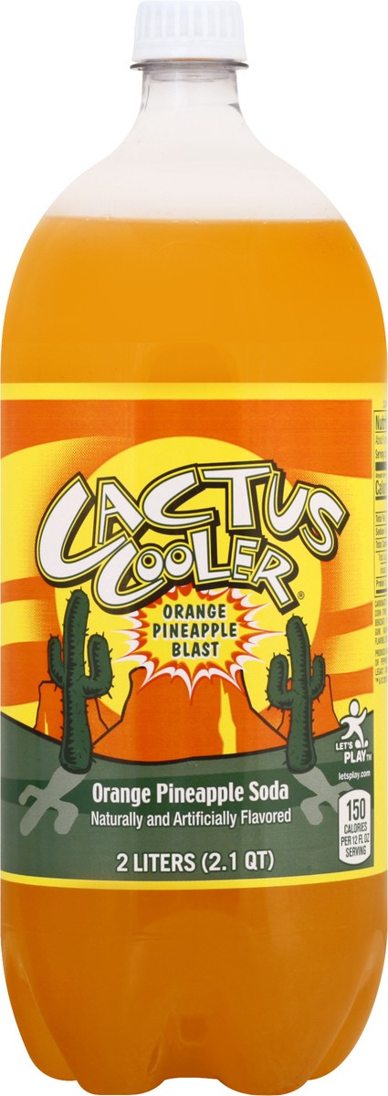 slide 1 of 3, Cactus Cooler Orange Pineapple Soda Soda - 2 liter, 2 liter