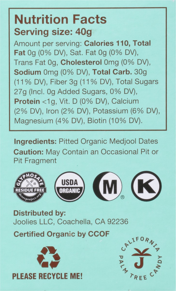 slide 5 of 9, Joolies Organic Pitted Dates Snack Pack 3 ea, 3 ct