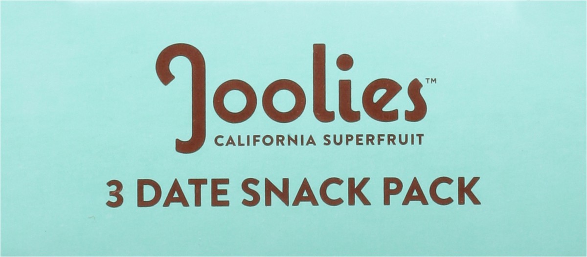 slide 9 of 9, Joolies Organic Pitted Dates Snack Pack 3 ea, 3 ct