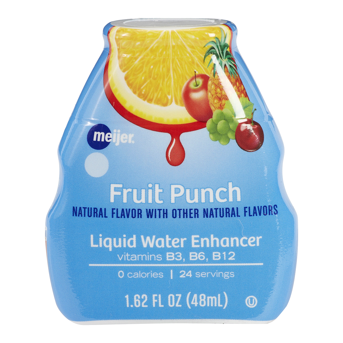 slide 1 of 1, Meijer Fruit Punch Liquid Water Enhancer, 1.62 oz