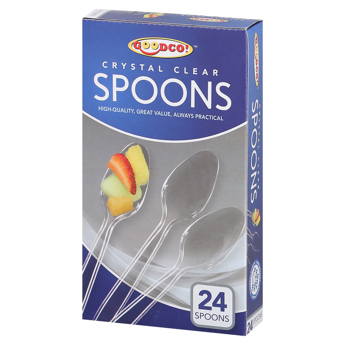 slide 5 of 13, GoodCo Crystal Clear Spoons 24 ea, 24 ct