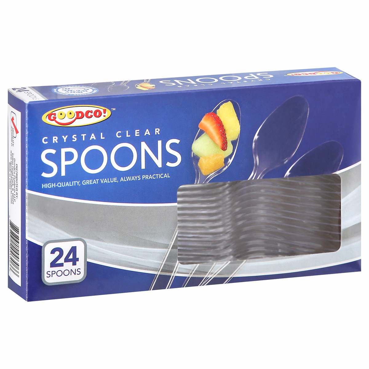 slide 7 of 13, GoodCo Crystal Clear Spoons 24 ea, 24 ct