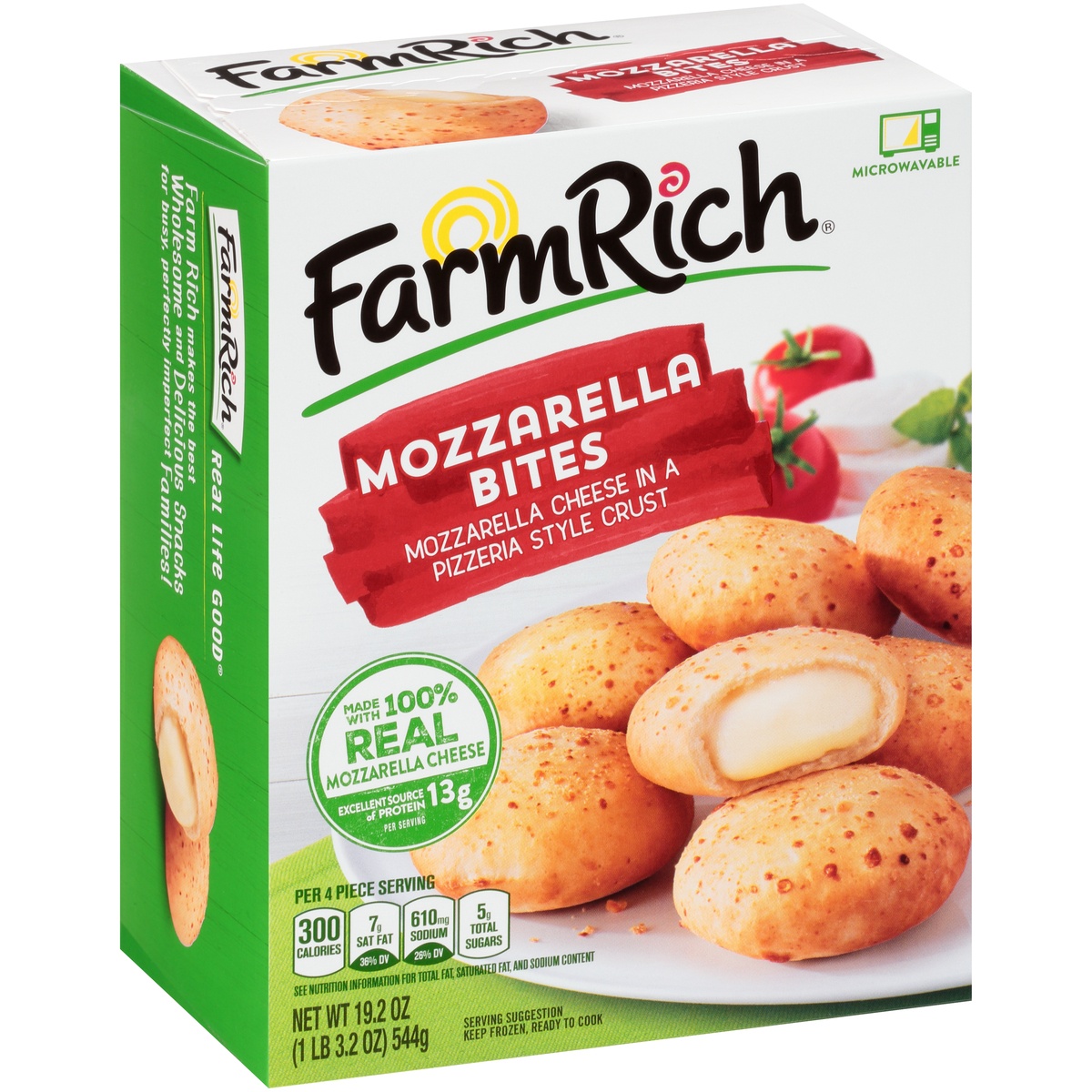 slide 2 of 11, Farm Rich Mozzarella Bites, 19.2 oz