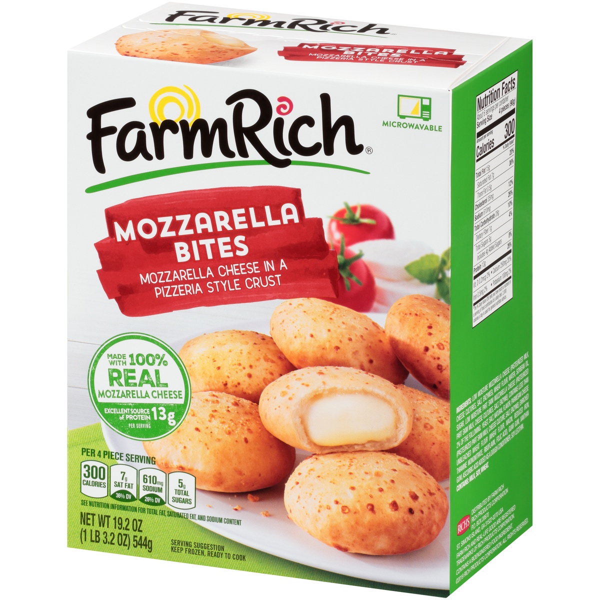 slide 3 of 11, Farm Rich Mozzarella Bites, 19.2 oz