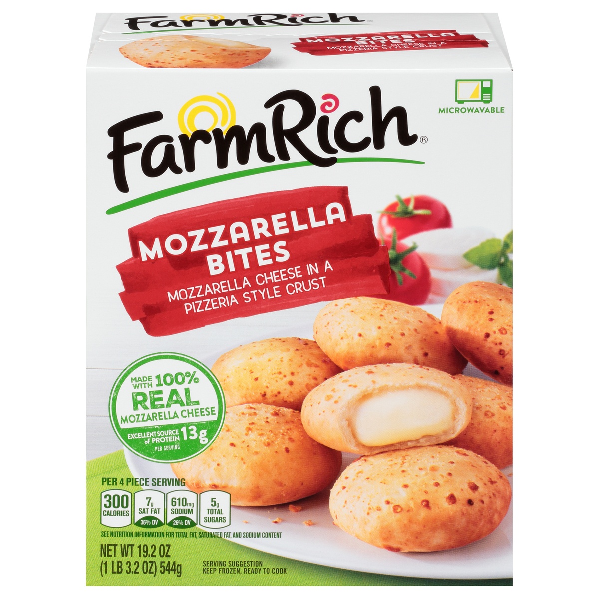 slide 11 of 11, Farm Rich Mozzarella Bites, 19.2 oz