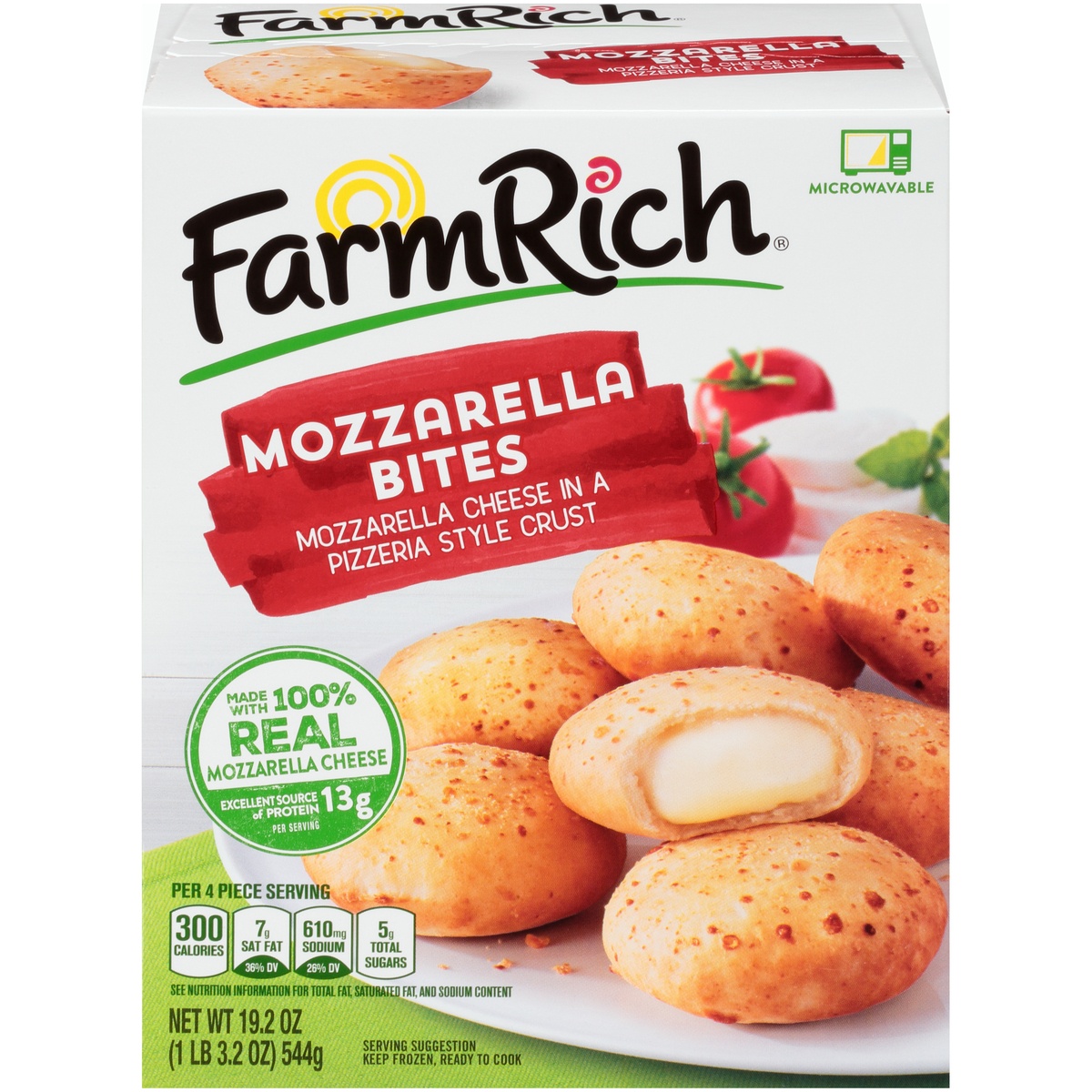 slide 1 of 11, Farm Rich Mozzarella Bites, 19.2 oz
