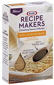 slide 1 of 1, Kraft Recipe Makers Cooking Sauces Oven Recipe Verde Chicken Enchilada, 18.2 oz