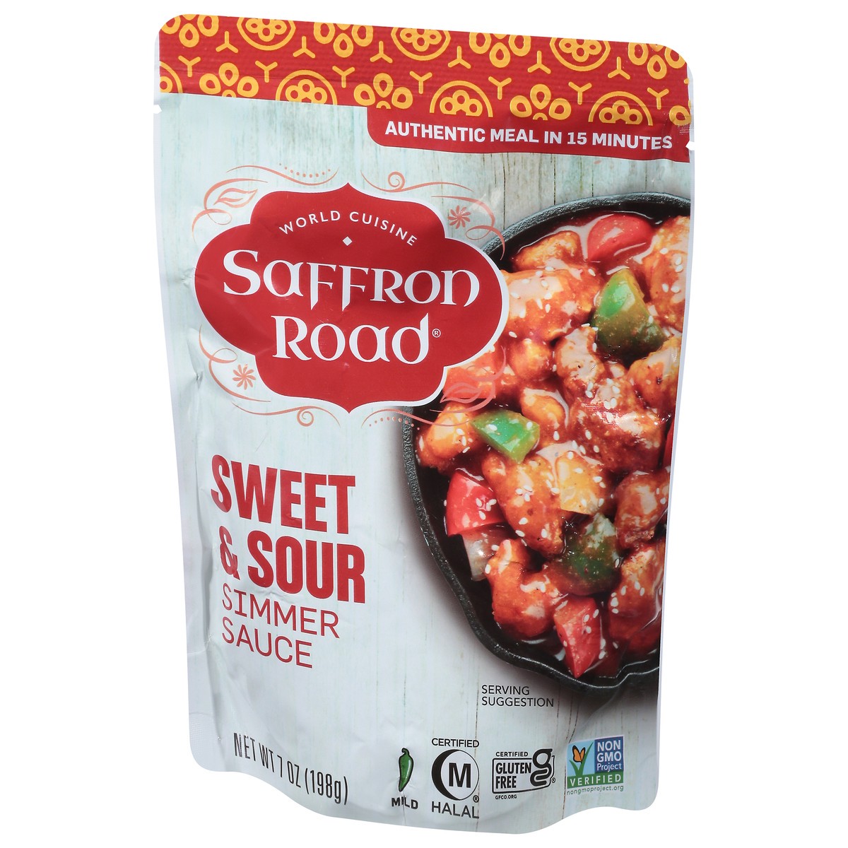slide 8 of 9, Saffron Road Sweet & Sour Simmer Sauce, 7 oz