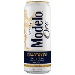 Modelo Oro Mexican Lager Import Lower Calorie* Light Beer