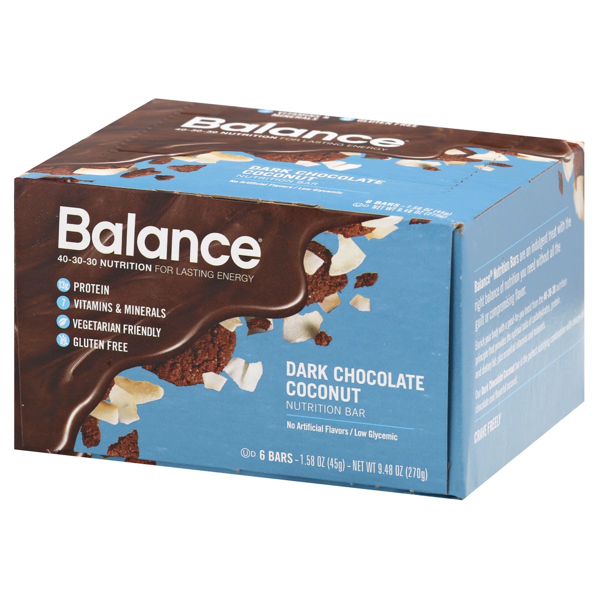 slide 12 of 13, Balance Nutrition Bar 6 ea, 6 ct