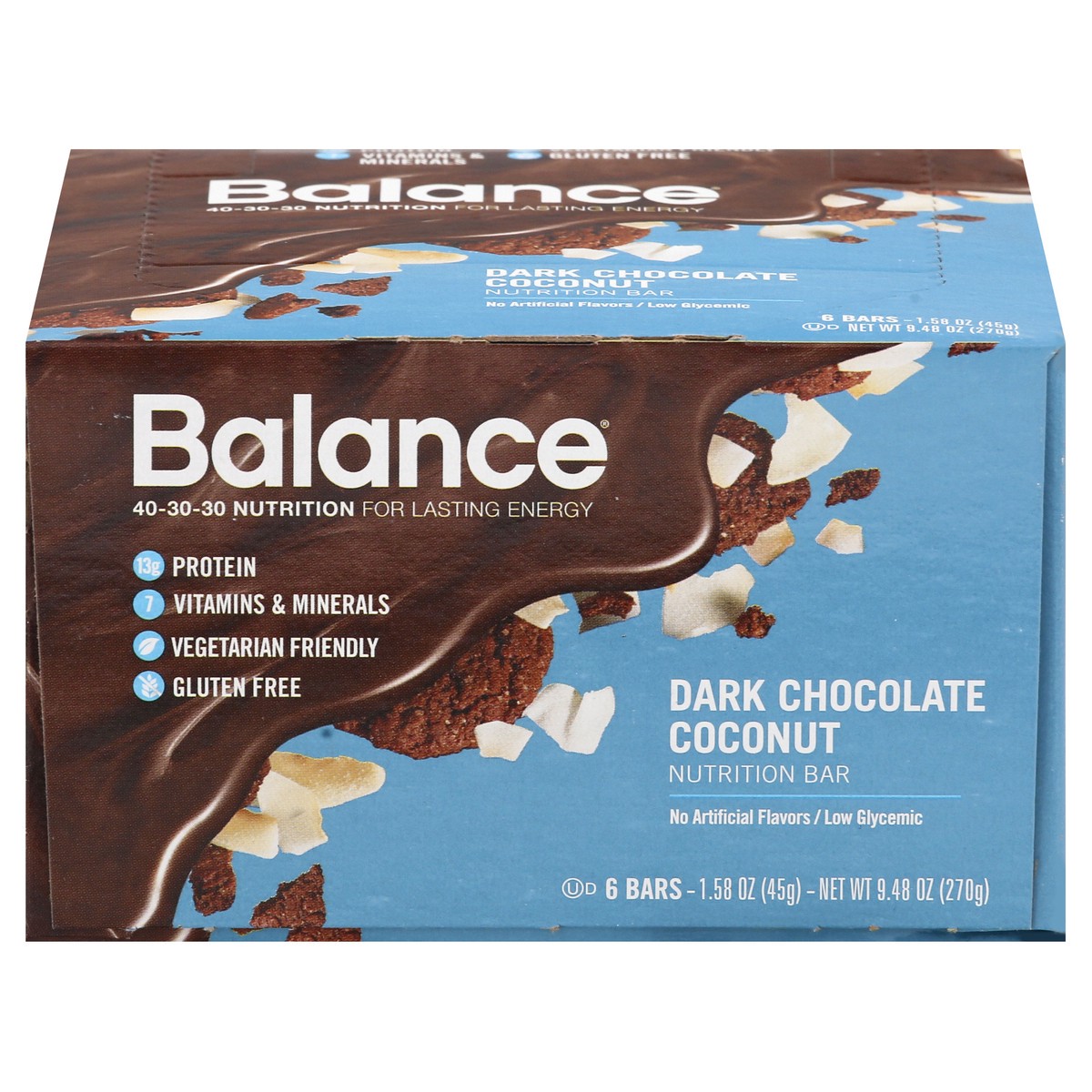 slide 1 of 13, Balance Nutrition Bar 6 ea, 6 ct