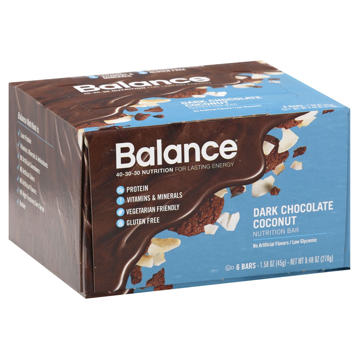 slide 6 of 13, Balance Nutrition Bar 6 ea, 6 ct