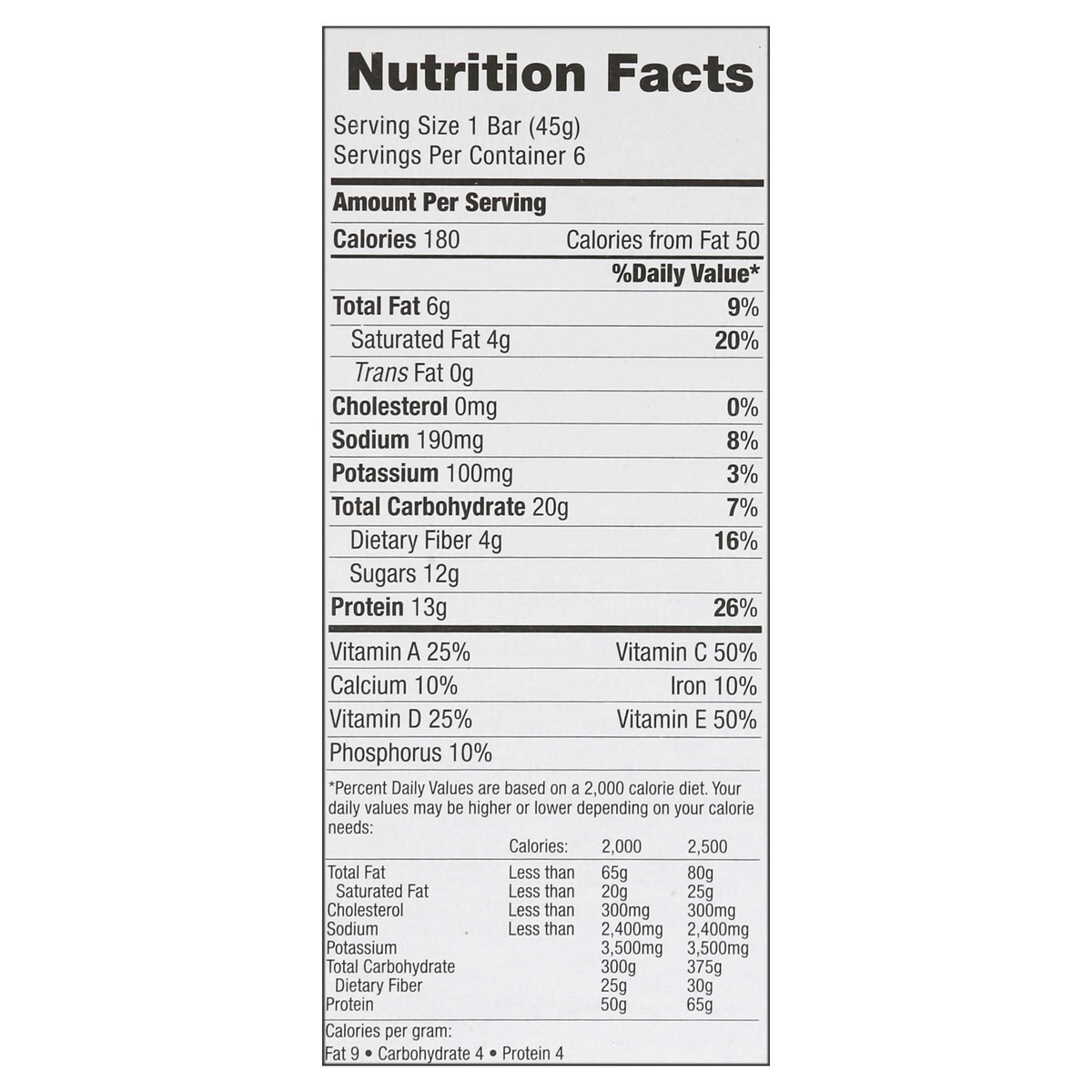 slide 7 of 13, Balance Nutrition Bar 6 ea, 6 ct