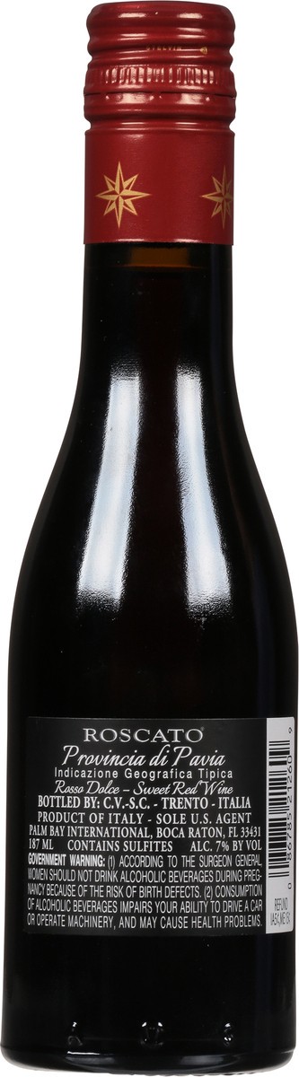 slide 8 of 9, Roscato Rosso Dolce, 187 ml