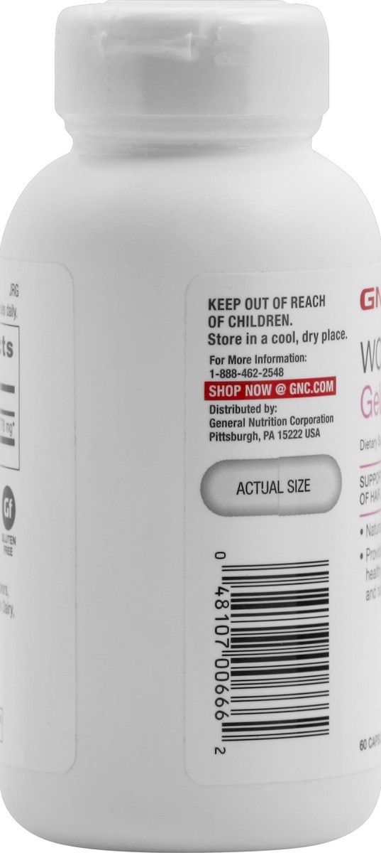 slide 4 of 6, GNC Gelatin 60 ea, 60 ct