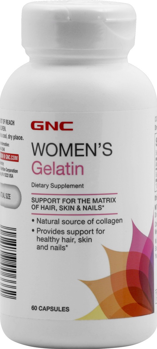 slide 3 of 6, GNC Gelatin 60 ea, 60 ct