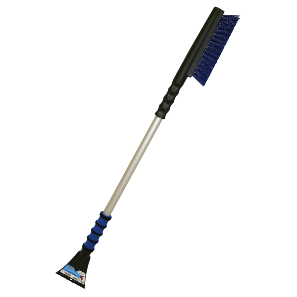 slide 1 of 1, Mallory Maxx Snow Brush With Foam Grip Scrapper, 35 in