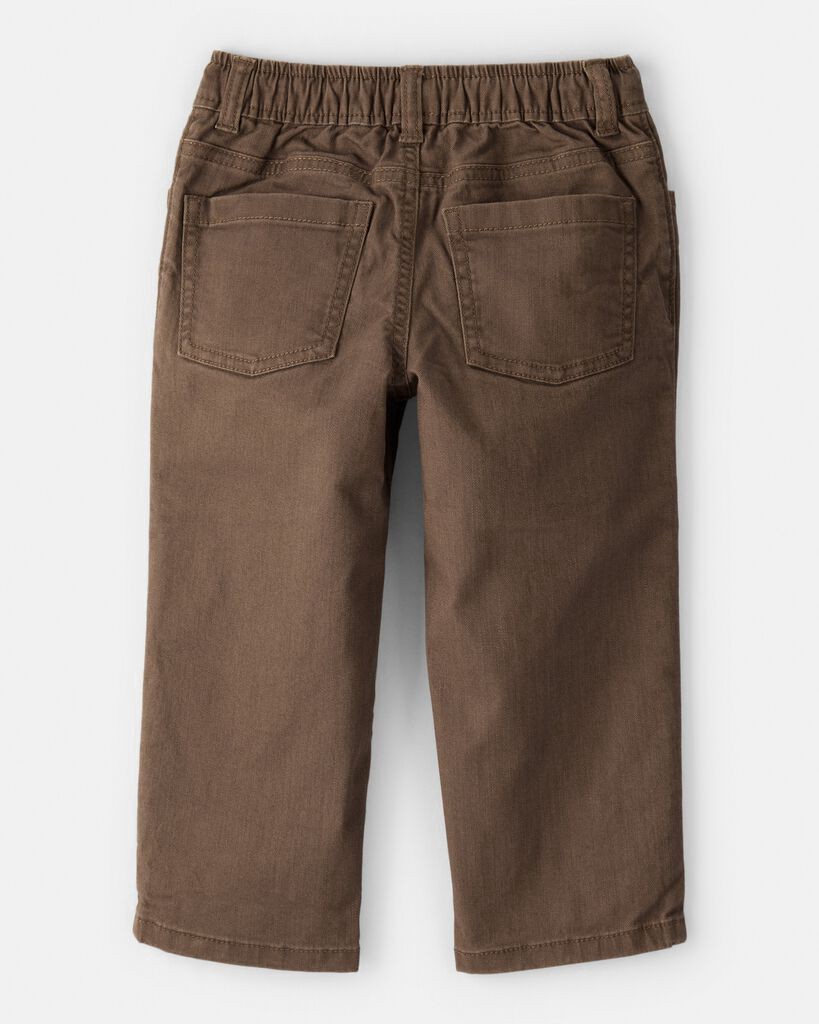 slide 2 of 3, Oshkosh Toddler Boy Tapered Washed Jeans - Brown Brown 4T, 1 ct