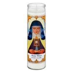 Star Candle Religious Candle - St Clara