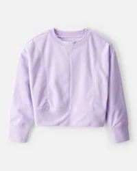 Carter&#x27;s Girls Active Pullover Sweatshirt - Purple Lavender 6-6X