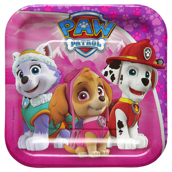 slide 1 of 2, PAW Patrol Disposable Plates, 8 ct