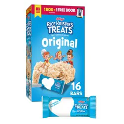 Rice Krispies Treats Kellogg's Rice Krispies Treats Marshmallow Snack Bars, Kids Snacks, School Lunch, Original