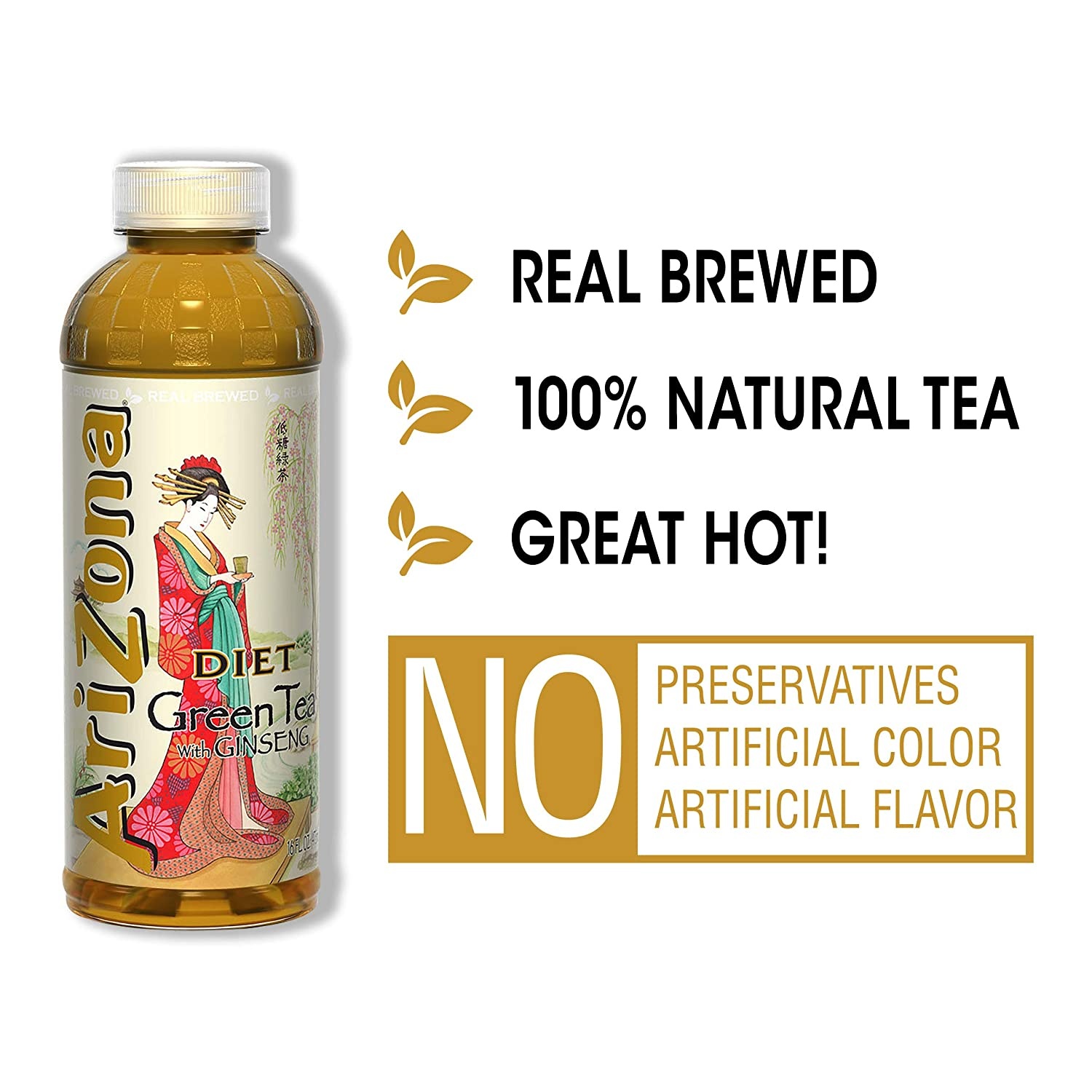 AriZona Diet Green Tea with Ginseng 12 ct; 16 fl oz Shipt