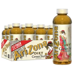Arizona Green Tea, Zero Calorie, With Ginseng - 12 ct; 16 fl oz