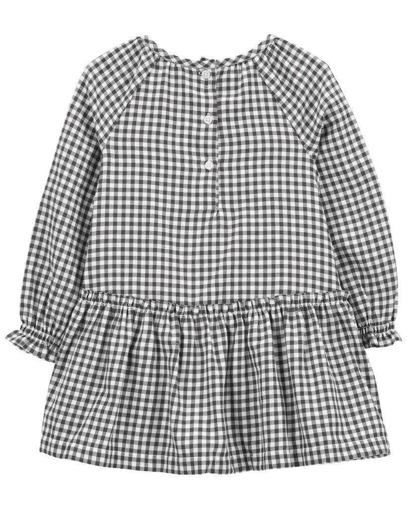 slide 2 of 3, Carter's Toddler Plaid Peplum Dress Plaid 4T, 1 ct
