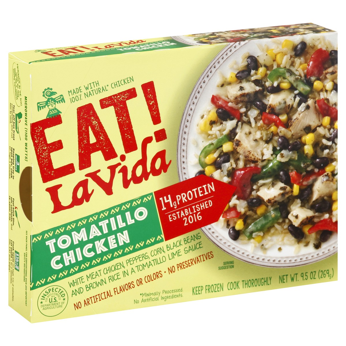 slide 3 of 5, Eat Tomatillo Chicken 9.5 oz, 9.5 oz