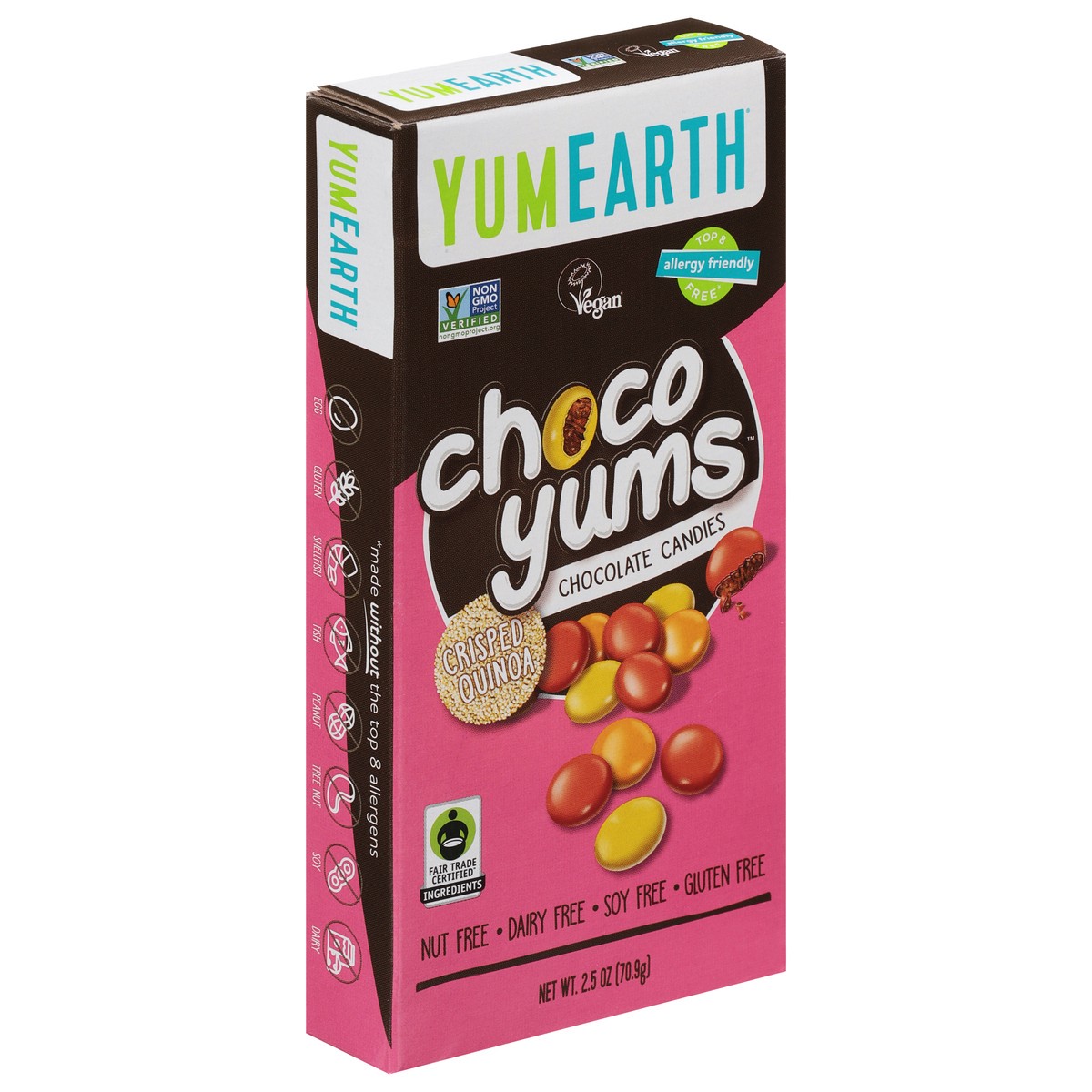 slide 2 of 9, YumEarth Choco Yums Crisped Quinoa Chocolate Candies 2.5 oz, 2.5 oz