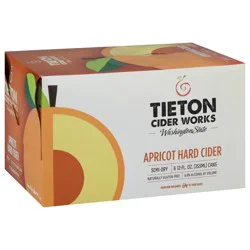 Tieton Cider Works Apricot Hard Cider - 6 x 12 fl oz Cans
