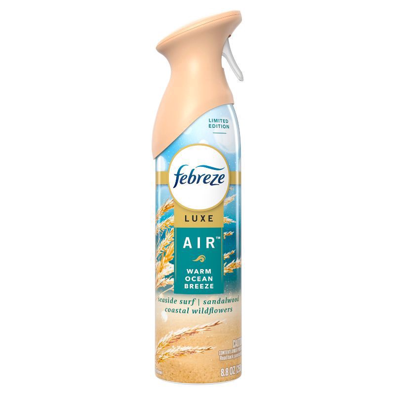 slide 10 of 10, Febreze Luxe Air Mist - Warm Ocean Breeze - 8.8oz, 8.8 oz
