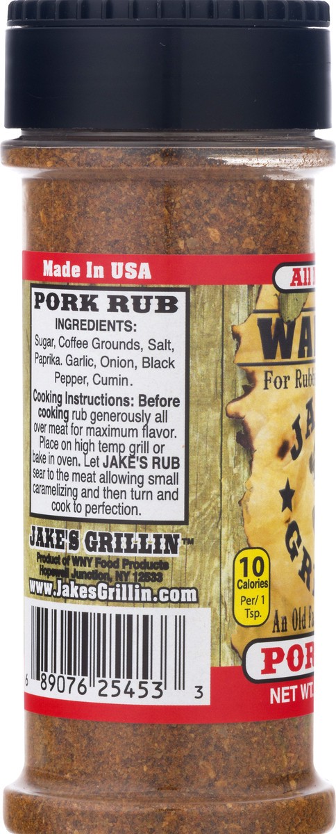 slide 10 of 13, Jake's Grillin Wanted Pork Rub 4.5 oz, 4.5 oz