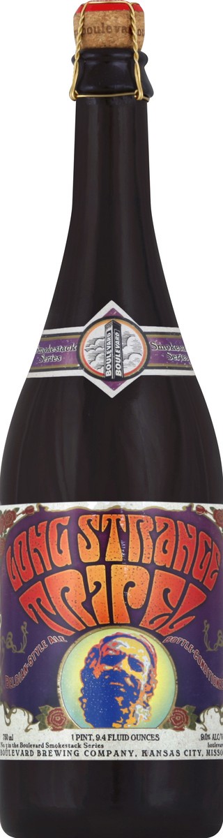 slide 4 of 4, Boulevard Brewing Co Long Strange Tripel Beer Bottle, 750 ml