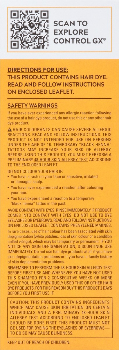 slide 9 of 9, Just for Men Control GX Grey Reducing 2-in-1 Shampoo & Conditioner 4 ea, 4 ct