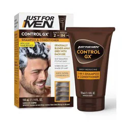 Just for Men Control GX Grey Reducing 2-in-1 Shampoo & Conditioner - 4 ea
