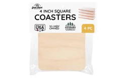 GoodWood Square Coasters, 4 pk