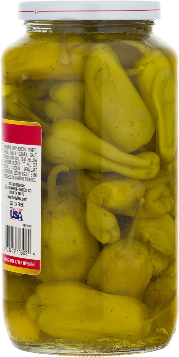 slide 4 of 9, Bell-View Golden Greek Garlic Pepperoncini 32 fl oz, 32 fl oz