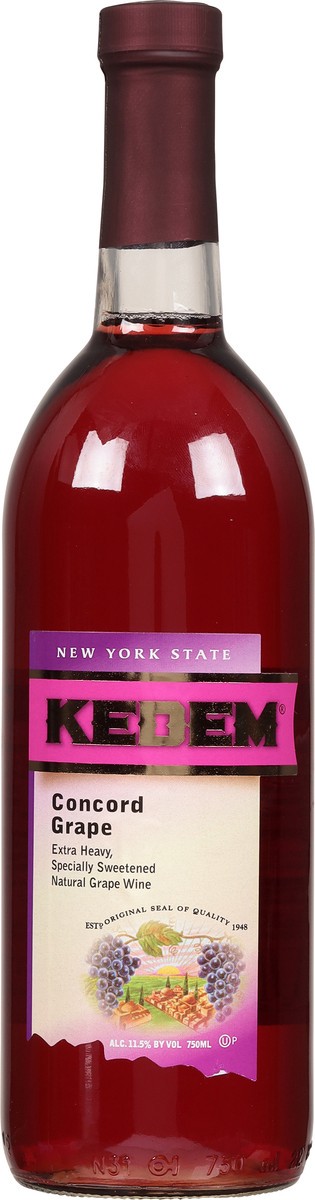 slide 6 of 9, Kedem Concord, 750 ml