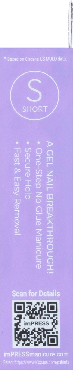 slide 3 of 12, imPRESS Mod French Nails 30 ea, 30 ct